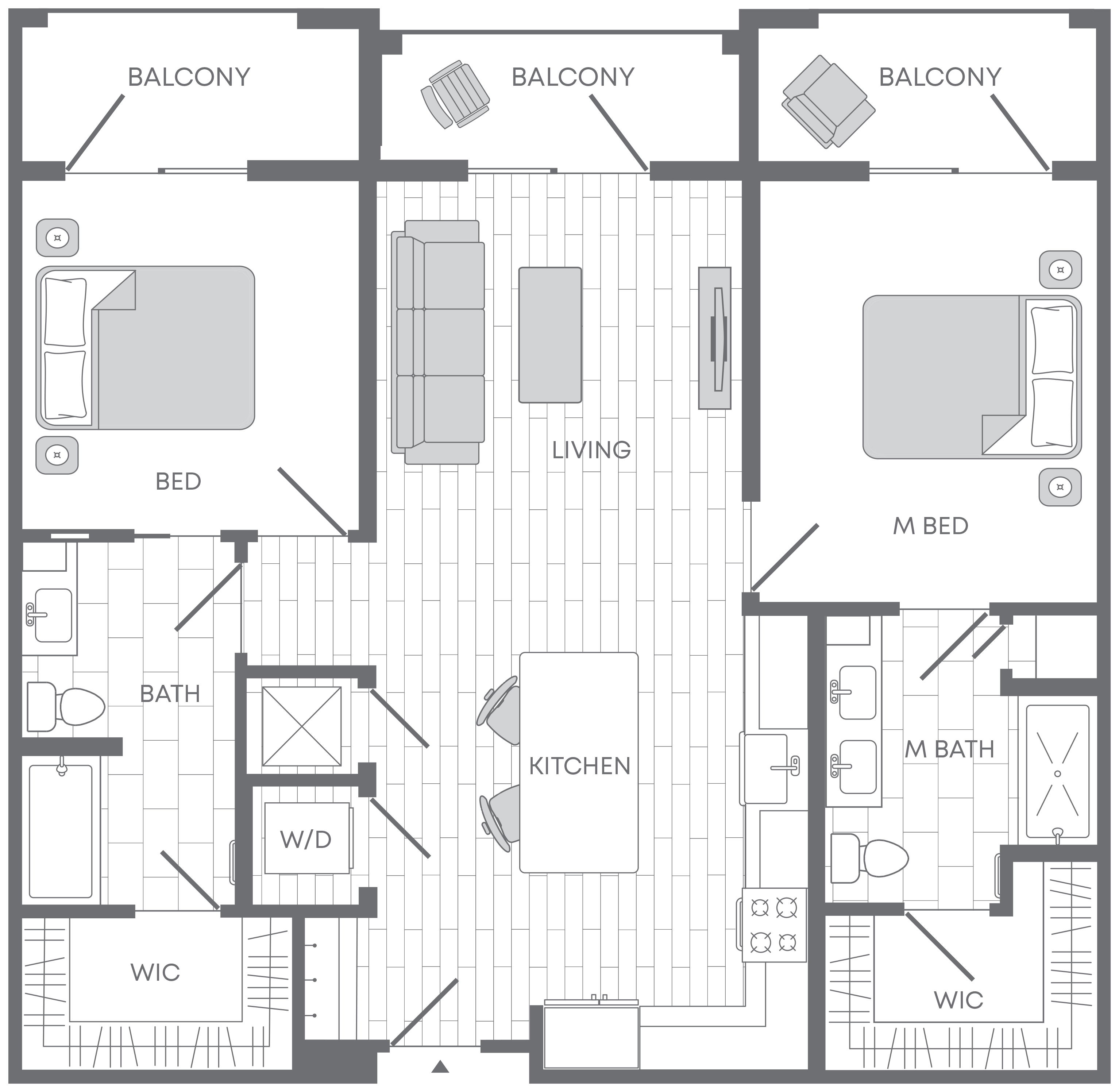 Silversaw Apartments, The Mangrove Floorplan