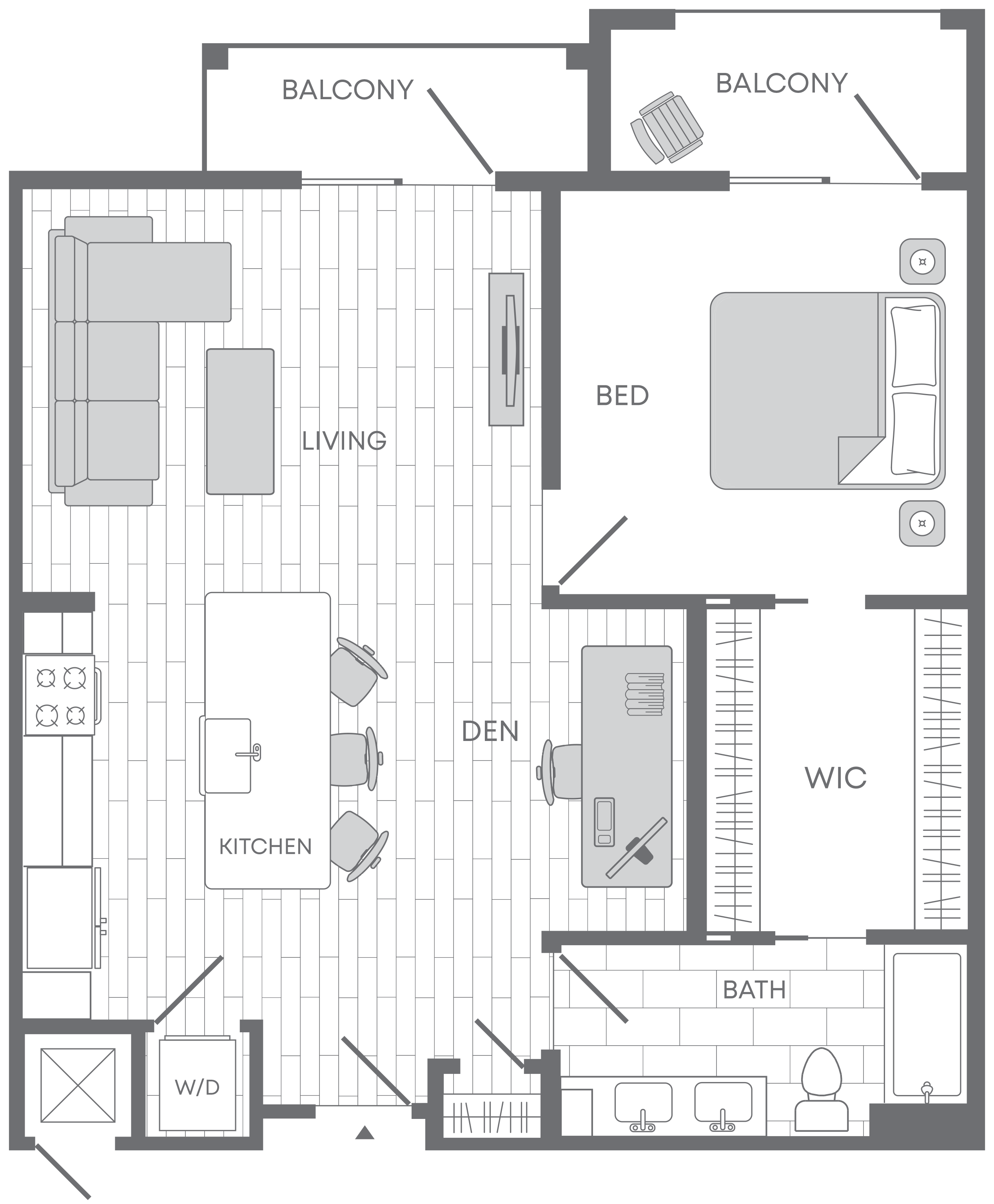 Silversaw Apartments, The Oak Floorplan